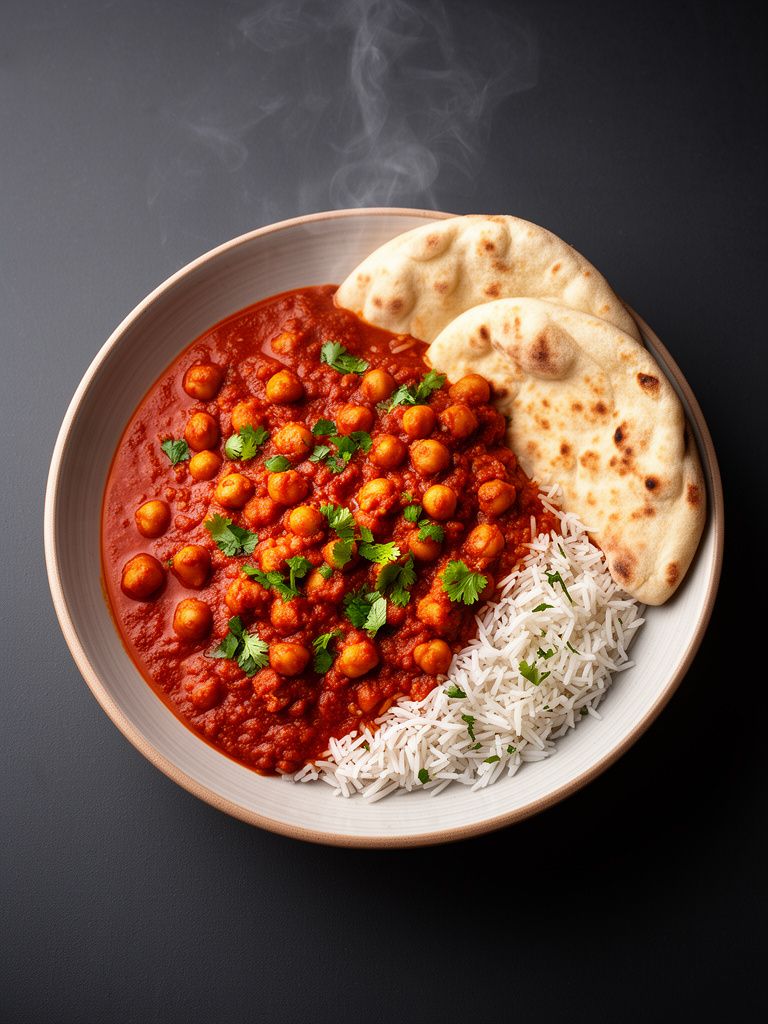 Chana Masala with Rice